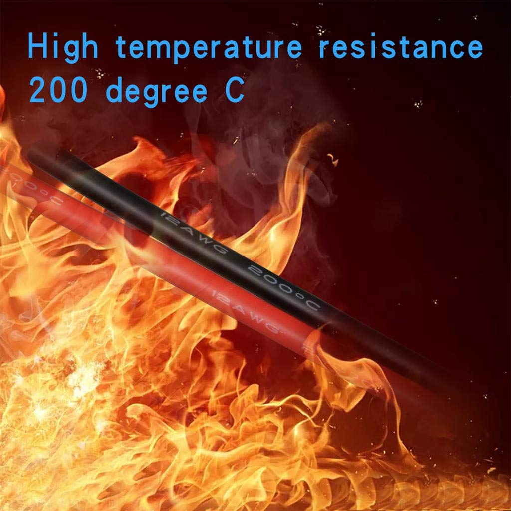12 Gauge Silicone Wire 3 Meter red and 3 Meter Black
