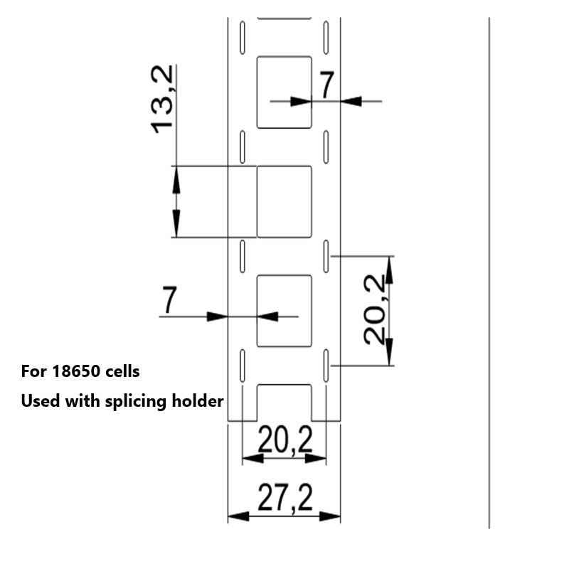 2P Nickel Strip For 18650/21700