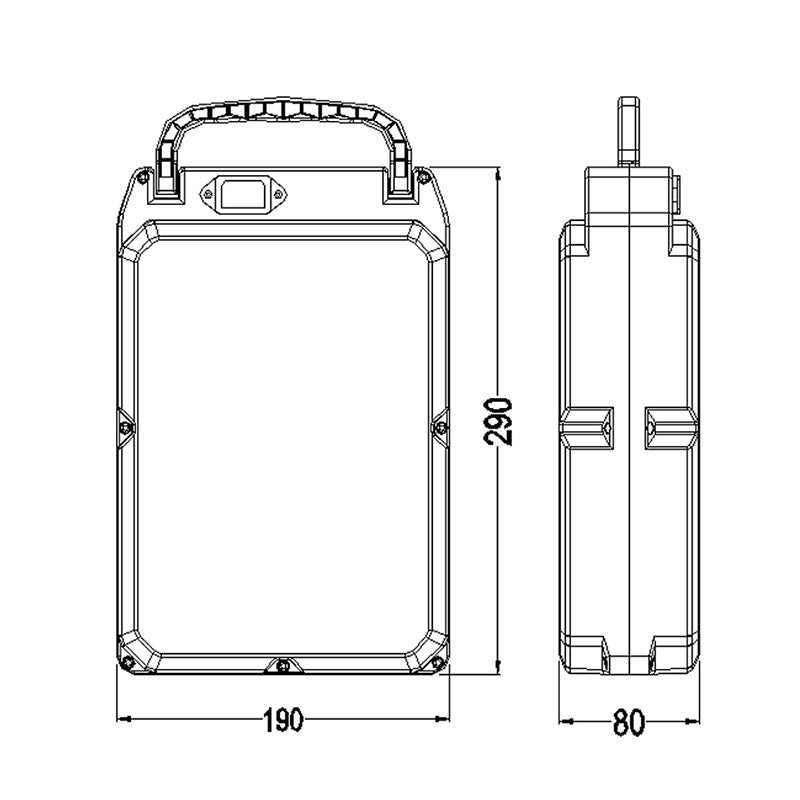 13S8P Portable 18650 lithium battery pack case Shell+Connector Cable+Nickel Strip