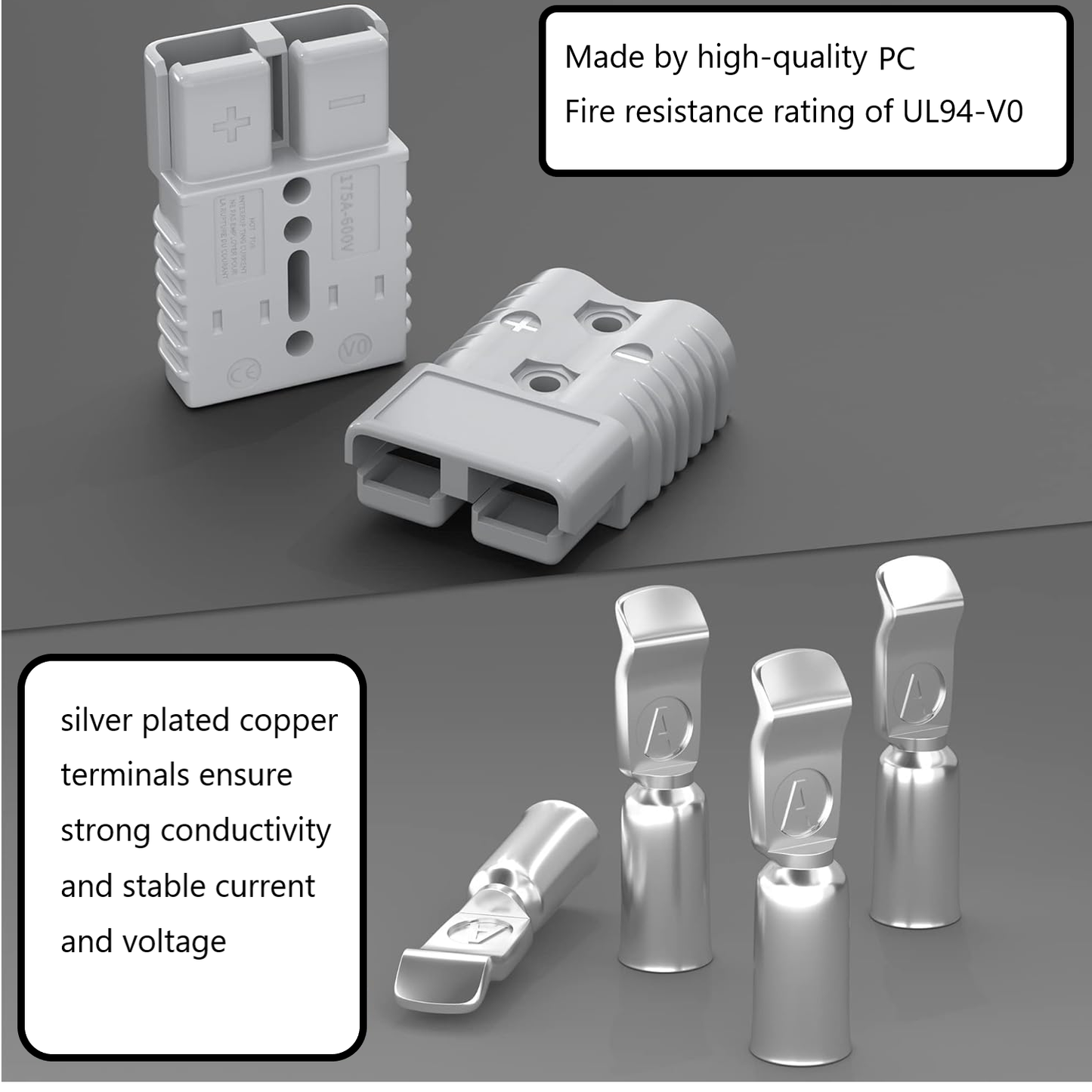 350Amp Battery Quick Connect/Disconnect Connector 2 Pcs
