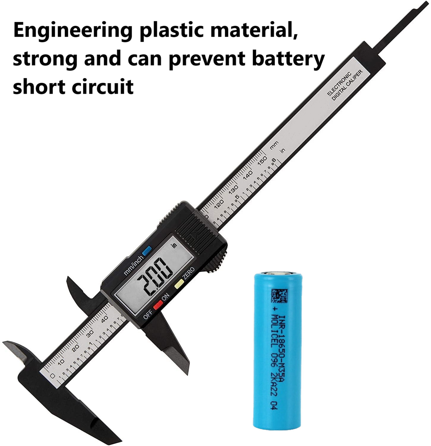 Digital Caliper - Short Circuit Protection for Battery