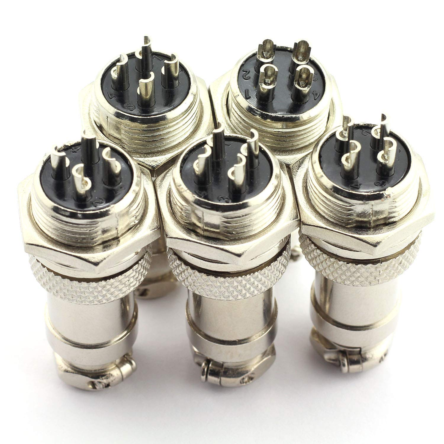 5Pairs GX16 4Pin Male Female Aviation Connector Plug