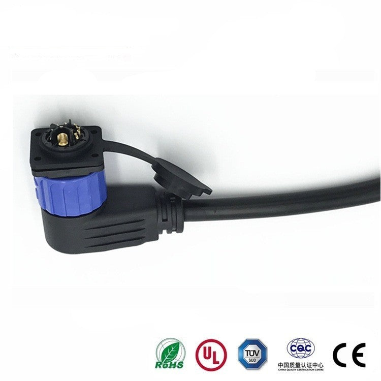 2 Pairs M23 self-locking waterproof aviation connector, 50A, 2+1+5 PIN