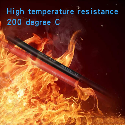 12 Gauge Silicone Wire 3 Meter red and 3 Meter Black