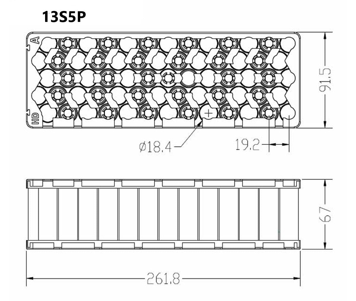 13S/14S5P Silver fish 18650 Battery Pack kit Holder + Nickel sheet