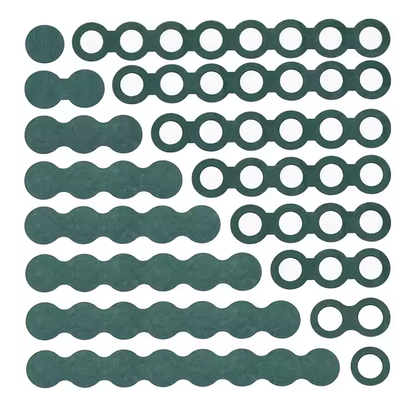 Adhesive Terminal Insulators Fish Paper-Green Round Rings