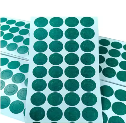 Adhesive Terminal Insulators Fish Paper-Green Round Rings