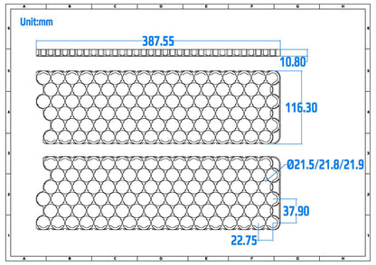 16S6P Battery Pack Kit Nickel Sheet+Holders+Casing