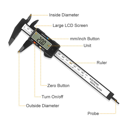 Digital Caliper - Short Circuit Protection for Battery